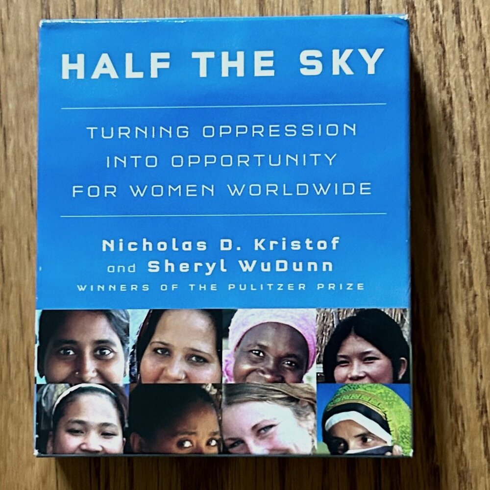 Half the Sky by Nicholas D Kristof and Sheryl WuDunn--Audiobook CDs